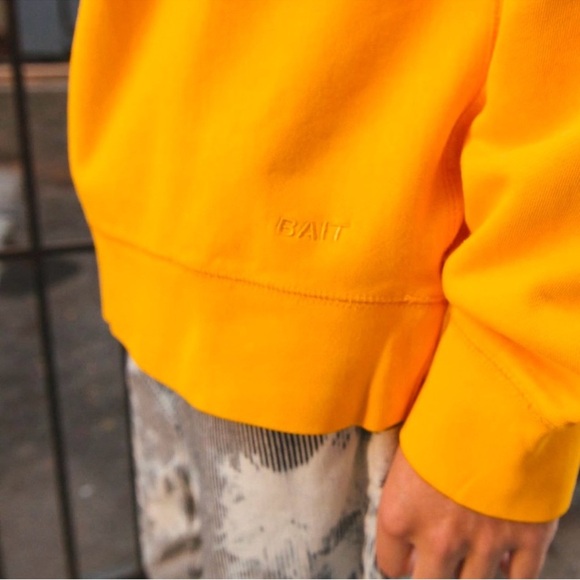 BAIT Yellow Sweatshirt Mens Size Small - Picture 2 of 8